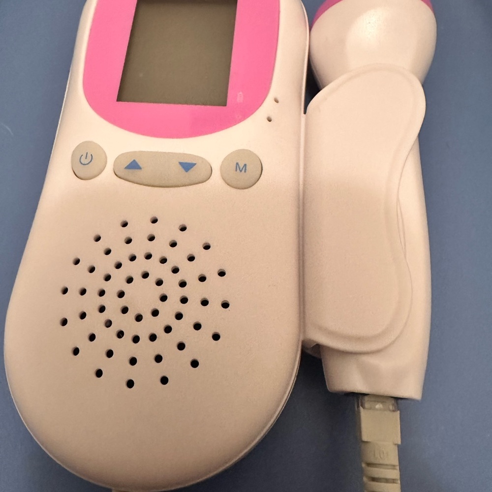 Pink and White Fetal Doppler
